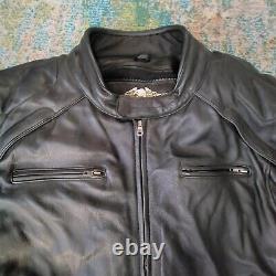 Harley Davidson Mens 3XL Willie G Skull Leather Jacket with Liner 98099-07VM