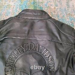 Harley Davidson Mens 3XL Willie G Skull Leather Jacket with Liner 98099-07VM