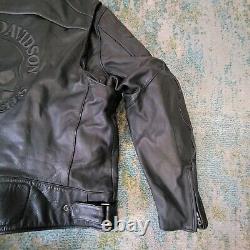 Harley Davidson Mens 3XL Willie G Skull Leather Jacket with Liner 98099-07VM