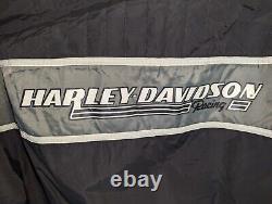 Harley Davidson Motorcycle Racing Men's Nylon Riding Jacket Sz XL Made In USA