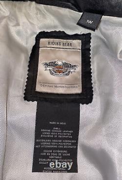 Harley Davidson Women's DARK SHADOWS Leather Jacket Black 1W 97065-15VW