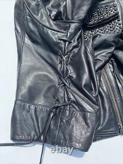 Harley Davidson Women's DARK SHADOWS Leather Jacket Black 1W 97065-15VW