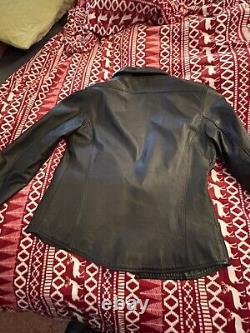 Harley Davidson Women's Distressed Leather Jacket Size Small