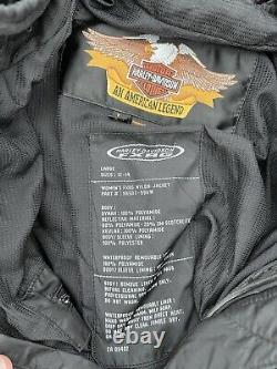 Harley Davidson Womens FXRG Nylon Motorcycle Protective Jacket Size Large