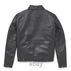 Harley-DavidsonMen's Lisbon Debossed Leather Jacket