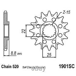 Husqvarna 250 TC 2014 MX DID Chain & Sprocket Kit Steel Rear