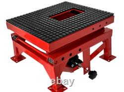 Hydraulic Scissor 300lb Bike Motorcycle Lift Table With 4 Wheel Motorbike ATV