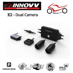 Innovv K2 Motorcycle Fitted Camera Motorbike Dual Front and Rear/Back Dash Cam