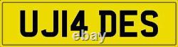 Jade Number Plate Uj14 Des Car Registration Jadey Jades With All Fees Included