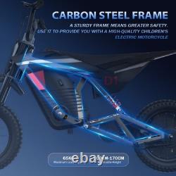 KIDDOWE D1 Electric Kid Motorcycle 300W Kid E-motorcycle E-bike 36V 4Ah UK Blue