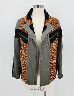 L. A. M. B. Gwen Stefani Geo Jacquard Cotton Twill Moto Utility Jacket Sz Small/2