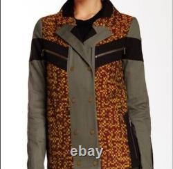 L. A. M. B. Gwen Stefani Geo Jacquard Cotton Twill Moto Utility Jacket Sz Small/2