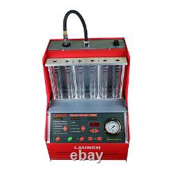 LAUNCH CNC602A 6-Cylinder Ultrasonic Fuel Injector Cleaner Tester for Petrol Car