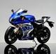 Lcd 1/12 Scale Suzuki Gsx-r 1000r Silver/blue Motorcycle Diecast Model Toy