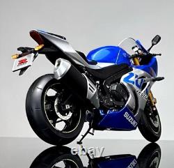 LCD 1/12 Scale Suzuki GSX-R 1000R Silver/Blue Motorcycle Diecast Model Toy