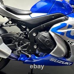 LCD 1/12 Scale Suzuki GSX-R 1000R Silver/Blue Motorcycle Diecast Model Toy