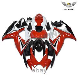 LD Injection Red White Fairing Set Fit for SZK 2006 2007 GSXR 600 750 a023