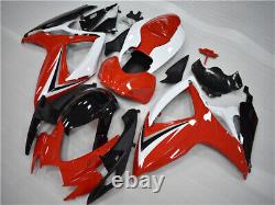 LD Injection Red White Fairing Set Fit for SZK 2006 2007 GSXR 600 750 a023