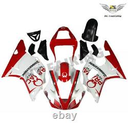 LD Red White Injection Mold ABS Fairing Kit Fit for Yamaha 2000 2001 YZF R1 q035