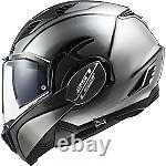 LS2 FF900 VALIANT II 2 Titanium Jeans Convertible motorcycle helmet Size L