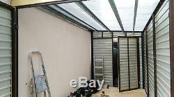 Lean To Extension Any Size House Business Storage Bike Secure Garage Motorcycle