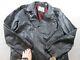 Levis Faux Leather Jacket Mens Xl Black Motorcycle Coat Plaid Lining