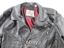 Levis Faux Leather Jacket Mens XL Black Motorcycle Coat Plaid Lining