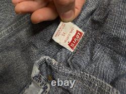 Levis USA MADE Denim Trucker Jacket Batwing Mens Extra Small 1978 Type 3 Vintage