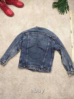 Levis USA MADE Denim Trucker Jacket Batwing Mens Extra Small 1978 Type 3 Vintage