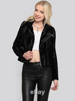 Lip Service Widow Faux Fur Moto Jacket