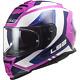 Ls2 Ff800 Full Face Ladies Motorcycle Crash Racing Helmet Storm Techy White Pink