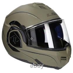 Ls2 Ff906 Advant Special Flip Over Motorcycle Helmet Bike Flip Front Matt Sand