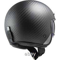 Ls2 Of601 Bob Fibreglass Open Face Low Profile Motorcycle Helmet Sun Visor