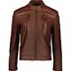 Maison Martin Margiela 5 Zip Leather Sport Jacket Tan Brown It 48/uk 38