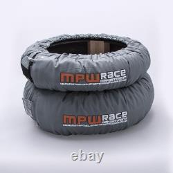 MPW Race Dept Analog Pro Tyre Warmers for Superbikes 120/200 Dark Grey