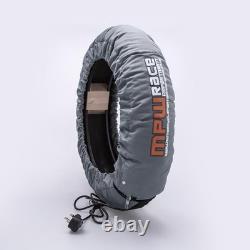 MPW Race Dept Analog Pro Tyre Warmers for Superbikes 120/200 Dark Grey