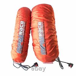 MPW Race Dept Analog Tyre Warmers for Superbikes 120 Front/180-190 Rear Orange