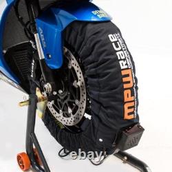 MPW Race Dept Digital Superbike Tyre Warmers 120/180-190 for EU Plug Grey