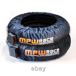 MPW Race Dept Digital Superbike Tyre Warmers 120/180-190 for EU Plug Grey