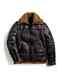 Men's B3 Raf Bomber Aviator Flying Faux Fur Real Leather Shearling Jacket Coat