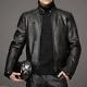 Men's Genuine Lambskin Leather Black Jacket Slim Fit Biker Motorcycle Jacket