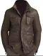 Men's Genuine Lambskin Leather Real Leather Jacket Field Brown Jacket Coat