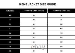 Mens Black Biker Fashion Heavy Quilty Panels Retro Motor-Cycle Jacket KATANA A43