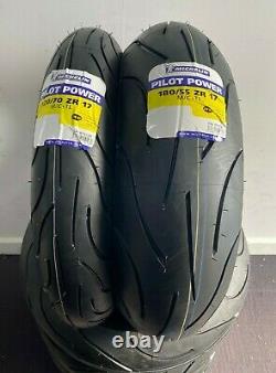 Michelin Pilot Power Motorcycle Bike Front & Rear Tyres 120/70-17 180/55-17 PAIR