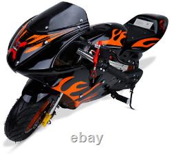 Mini Motorcycle Sports Moto Racer ORANGE Petrol Dirt Bike 49cc Off Road