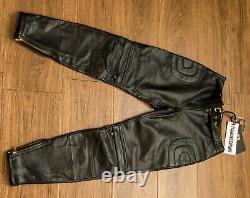Moschino x Hm H&M authentic genuine leather trousers Limited Edition