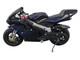 Moto Racer Mini Pocket Motorcycle 2 Stroke 49cc Petrol Blue Off Road Dirt Bike