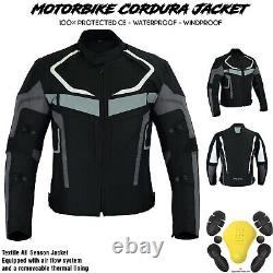Motorbike Motorcycle Waterproof Cordura Textile Suit CE Armour Bike Riding Suits