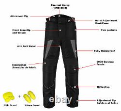 Motorbike Racing Waterproof Suit Motorcycle Riding Leather Boots Gloves Armoured
