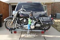 Motorcycle Carrier, large road bike, Class 4/2 receivr hitch, 900 lbs capacity